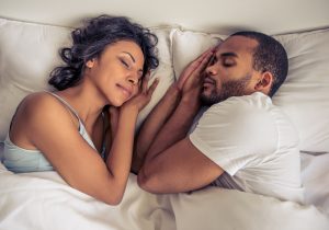 a couple sleeps together after seeing a sleep specialist